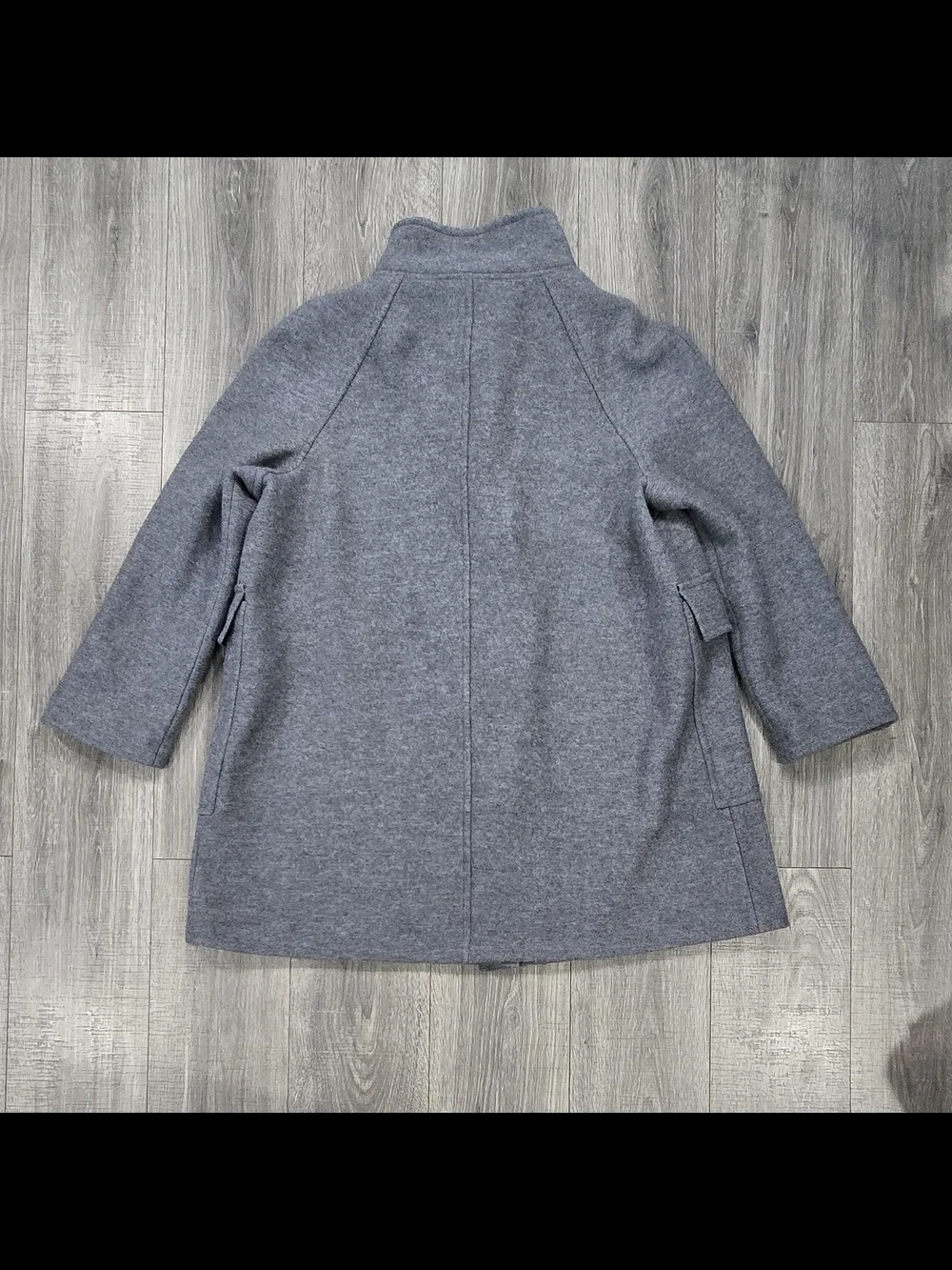 Geiger Austria Women’s Sz 18 Gray Pure New Wool Coat Plus Size - Picture 2 of 12